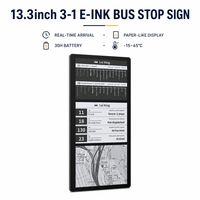 Afficheur E-Ink 13,3 pouces pour arrêt de bus, format paysage et portrait, 1600x1200, écran d'affichage E-Paper pour informations de transport, panneau de transport public