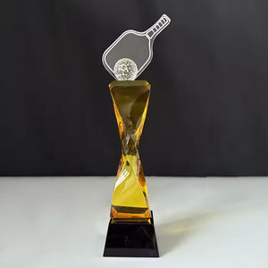 Trofeo de Cristal K9 Transparente de Diseño Personalizado, Trofeo de <span class=keywords><strong>Ping</strong></span> <span class=keywords><strong>Pong</strong></span> de Cristal Brillante con Base Resistente - Product Image 6