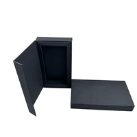 Emballage en feuille UV personnalisé en gros, électronique intelligente, appareil photo, téléphone, boîte en carton noir, laminage mat, gaufrage, recyclable