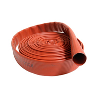 Tuyau d'incendie marin en PVC durable et recyclable, flexible, haute pression, plat, avec raccord en laiton et aluminium