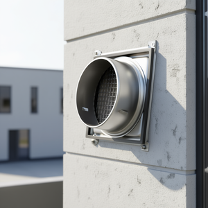 Grille de ventilation murale en acier inoxydable 4 pouces argentée pour pièces de ventilateur - Product Image 2