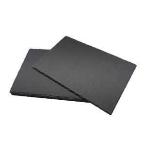 Napperon noir de plaque d'ardoise de rectangle de matériaux sains en pierre naturelle - Product Image 2