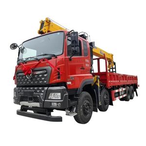 Dongfeng 8X4 LHD RHD 14Ton Heavy Duty Hydraulic Telescopic <b>Boom</b> Truck Mounted Crane for Construction Lifting and Cargo Transport - Product Image 1