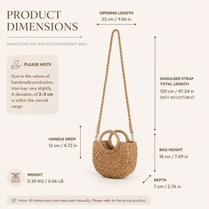 Personalized Bridesmaid Proposal Gifts Straw <b>Bag</b>, Custom Name Beach Purse for Bachelorette Party, Crossbody Woven <b>Basket</b> - Product Image 6
