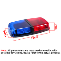 Lámpara LED de Advertencia de Emergencia para Techo de Coche, Impermeable, con Base Magnética, Luz de Señalización de Tráfico para Patrulla y Uso de Emergencia