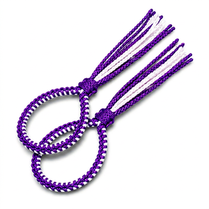 Brazalete de Muay Thai Pra Jiad Morado Hecho a Mano, Brazalete Trenzado para Boxeo Tailandés, Entrenamiento y Competencia, Venta al Por Mayor - Product Image 1