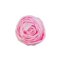 Bunga Mawar Satin 3.5CM, Kuncup Mawar Buatan Tangan untuk Karangan Bunga DIY, Aksesoris Rambut Anak, Aksesoris Tas dan Pakaian, Patch