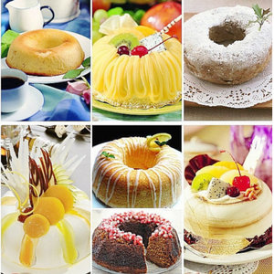 <span class=keywords><strong>Moule</strong></span> à <span class=keywords><strong>Savarin</strong></span> Profond Antiadhésif Cannelé en Silicone de 7,2 po x 8,53 po pour Gâteaux et Accessoires de Cuisson pour Friteuse à Air - Product Image 4
