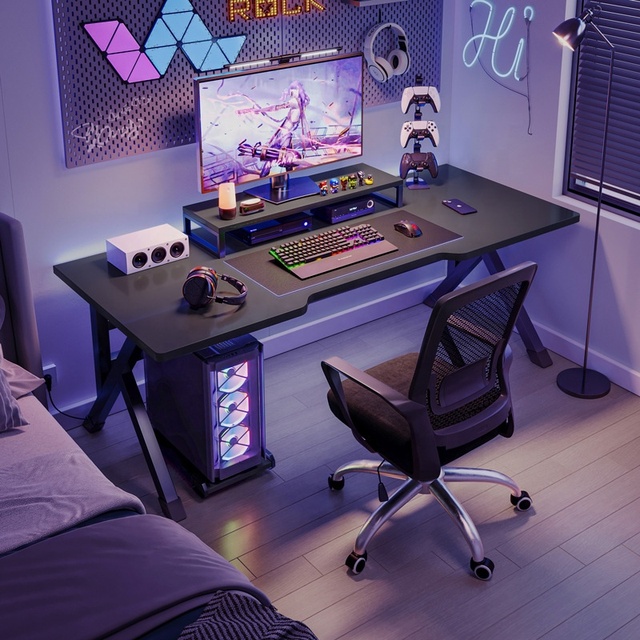 Computer Desk Home Desktop Live Streaming E-sports Gaming MDF Material Workbench Modern Office Desk