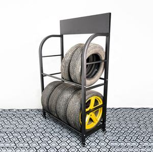 Topeasy <span class=keywords><strong>OEM</strong></span> 승용차 및 SUV 타이어 디스플레이 스탠드 액세서리 금속 멀티 타이어 스토리지 랙 선반 - Product Image 3