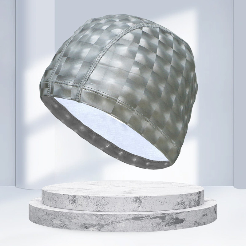 Adult water cube cap gray