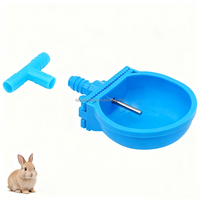Distributeur d'eau automatique Xusheng en plastique bleu écologique pour cage à animaux, avec abreuvoir pour lapins, pour l'élevage de lapins