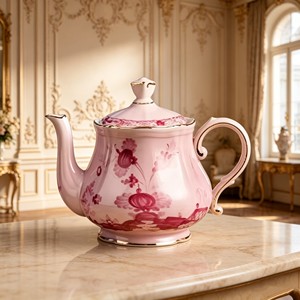 Luxurious Rose-Red Italian-Style Ceramic Bone China Eco-Friendly <b>Coffee</b> Pot <b>Sugar</b> & Milk Jar <b>Set</b> for Hotels and Households - Product Image 1