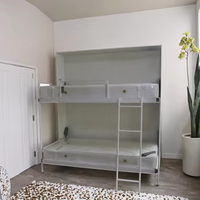Vente directe usine – Lits Murphy, lits superposés et lits escamotables à cadre métallique, design industriel, gain de place, fonction pliable pour chambre à coucher