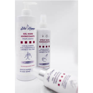 Blu Home 100ml Gel pour les mains sans eau Liquide désinfectant pour les mains avec citron et parfum d'arbre à thé Spray pour les mains fait à la main Transparent - Product Image 3