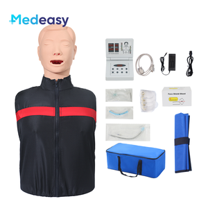 Mannequin de formation en RCR (réanimation cardio-pulmonaire) demi-corps, simulateur demi-corps avec fonction d'intubation trachéale - Product Image 1