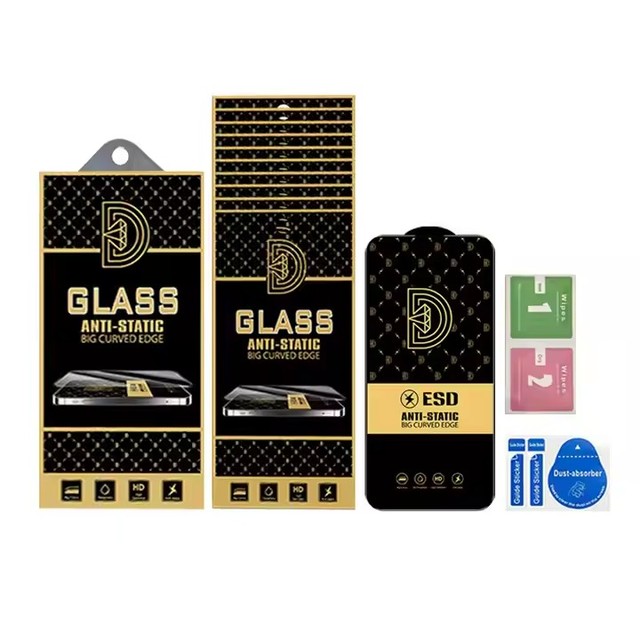 Factory Wholesale HD Antistatic 3D Tempered Glass Screen Protector for iPhone 17 Pro Max 16 Plus 14 15 Mobile Phone Accessories
