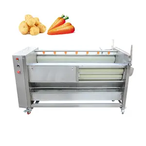 Industry Brush Potato Carrot Peeling Machine Ginger Washing Machine Cleaning Potato Peeling Machine For Sale