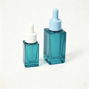 Flacon compte-gouttes carré épais avec grille, 10 ml, 20 ml, 30 ml, 40 ml, avec tête compte-gouttes en cellophane, pour <span class=keywords><strong>essence</strong></span> et huile essentielle - Product Image 2