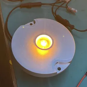 Sistema de iluminación de borde de pista de aterrizaje, fuente de alimentación de 2,8 a 6,6 amperios, LED ámbar, enfoque de luz de aterrizaje