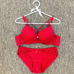 Tjs236 46to 52 <span class=keywords><strong>ccup</strong></span> ren áo ngực quần lót Bộ cô gái đáng yêu dễ thương đẩy lên ren Underwire thêu áo ngực và ngắn gọn Bộ cho phụ nữ - Product Image 6