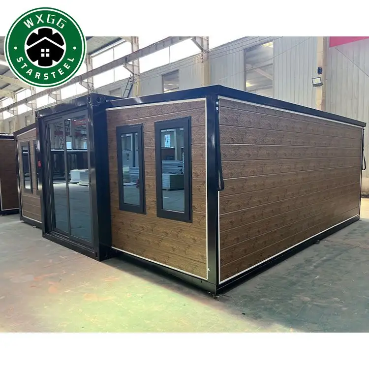 Prefabbricato veloce costruzione modulare 20Ft 2 camere da letto mobile estensibile pieghevole espandibile contenitore casa per la vendita