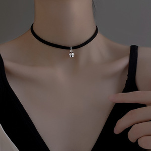 Bell Choker Necklace Zinc Alloy 10cm Or Less For Women Fashion Collarbone Chain - Product Image 4