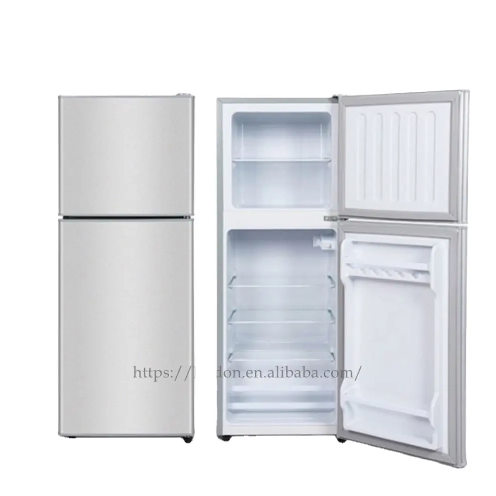 Ready Stock Fridges Energy-saving Small Domestic Inner Light Refrigerated Two Doors Refrigerator
