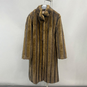 <span class=keywords><strong>Cappotto</strong></span> <span class=keywords><strong>Lungo</strong></span> <span class=keywords><strong>in</strong></span> Finta <span class=keywords><strong>Pelliccia</strong></span> di Visone Ecologica con Collo Alto, Morbido e Caldo, Lussuoso per Donna - Product Image 4