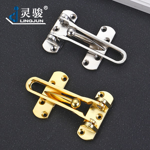 Loquet de porte antivol en alliage de zinc Lingjun, taille moyenne, pour la sécurité des chambres d'hôtel - Product Image 4