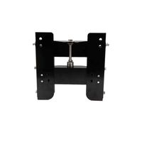 Promotion : Support fixe réglable pour moteur hors-bord marin, plaque de montage manuelle noire de 4 pouces pour moteur hors-bord, accessoires de bateau