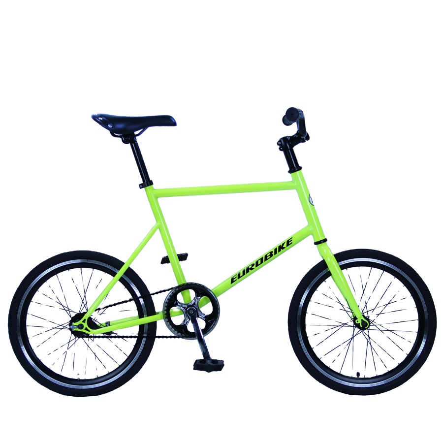 新设计的固定单速自行车闪亮绿色20海岸制动小型单速自行车