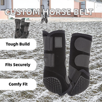 Bottes de jambe avant arrière Bottes de jambe de cheval réglables Garde de jambe avant arrière équine Protection équestre Cheval