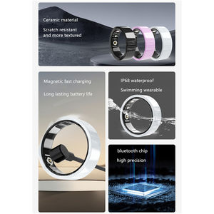 แหวนสมาร์ท NFC กันน้ำระดับ IP68 พร้อมระบบวิเคราะห์ด้วย AI ตรวจวัดความดันโลหิต ติดตามการออกกำลังกาย ควบคุมกล้องระยะไกลผ่านแอปพลิเคชันเพื่อสุขภาพอัจฉริยะ - Product Image 6