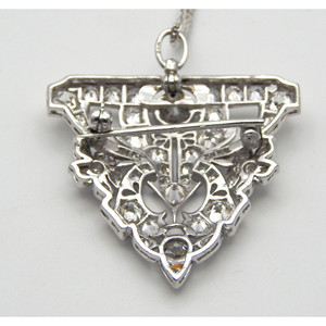 Splendido ciondolo a goccia con diamanti da 2,75 ct e collana in oro bianco 14K - Product Image 6