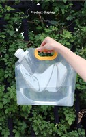Pochettes souples transparentes en PE de qualité alimentaire avec bec verseur, 50 ml à 5 L, pour boissons, huiles comestibles, vins, liquides concentrés – Emballage réutilisable