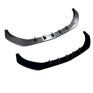 Mercedes-Benz ClA-Class C117 Front Bumper Lip Splitter Piano Black Carbon Fiber Texture Tuning Style 2016-2019 AMG - Product Image 5