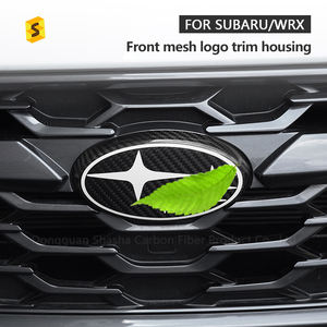 ES Black Dry Carbon accessori per auto adesivo con Logo anteriore per auto per <span class=keywords><strong>Subaru</strong></span> BRZ WRX copertura dell'emblema anteriore dell'auto in fibra di carbonio - Product Image 3