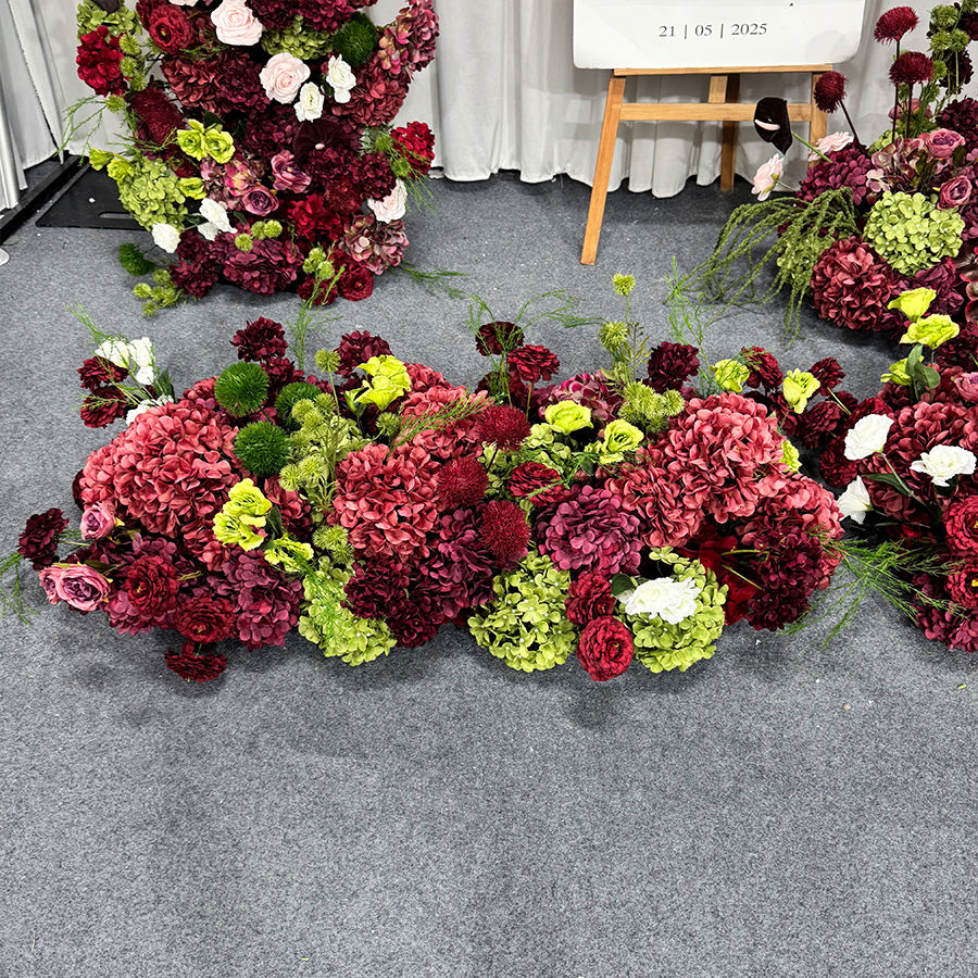 Chemin de table à deux fleurs