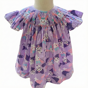 Vestido Bordado a Mano Disponible en OEM/ODM para Niñas desde Recién Nacidas hasta Adultas, Técnicas de Bordado Personalizadas, Patrón de Dibujos Animados - Product Image 1