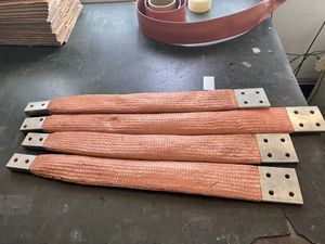 Sangles de barre omnibus tressées personnalisées Sangle de mise à la terre en <span class=keywords><strong>cuivre</strong></span> tressé pour moteur Type de conducteur toronné nu Liaison de connexion - Product Image 6