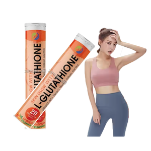 Ausreson L-glutatión Efervescente para Blanquear la Piel, Vitamina C, Cuidado, Suplemento de 500 mg, Tabletas Efervescentes de L-glutatión a Granel - Product Image 1