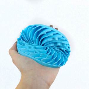 Silicone 2 in 1 Pointy Soft Hair Shampoo <b>Brush</b> Massage Cleaning <b>Bath</b> Scrub <b>Bath</b> <b>Brush</b> Hanging Rope Baby <b>Bath</b> Massage <b>Brush</b> - Product Image 5