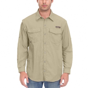 Camisa de Pesca de Manga Larga de Alta Calidad, Secado Rápido, Protección UV, Impermeable y Transpirable, de Poliéster y Nailon, Tallas Grandes Disponibles - Product Image 1