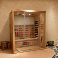 Expédition directe d'usine, cent styles de salles de sauna intérieures disponibles pour 1 à 8 personnes avec chauffage infrarouge lointain