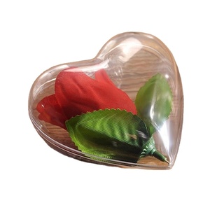 Heart Shaped candy gift box clear plastic ball heart refillable transparent ball