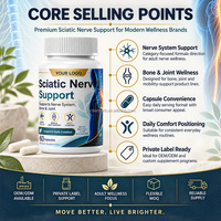 Soutien du nerf sciatique 60 capsules Santé des nerfs Soutien des articulations et des os Confort quotidien Complément alimentaire Vente en gros Marque privée