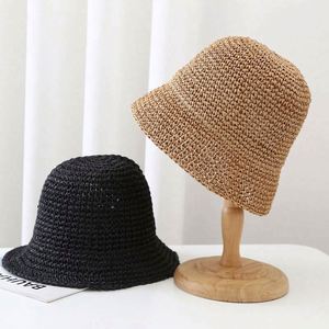 Wholesale in Stock Sun Protection Fashion Knitted Summer Blank Crochet <b>Straw</b> <b>Hat</b> for Ladies Women Beach Fold Bucket <b>Hat</b> - Product Image 6