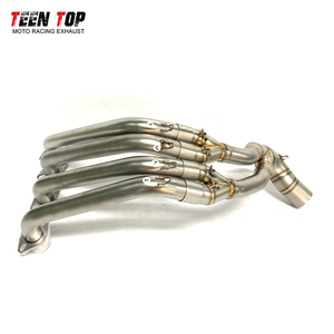 Tubo de escape para HONDA CBR650R CB650R 19-23/CBR650F <span class=keywords><strong>CB650F</strong></span> /14-18, tubo de enlace frontal de escape para motocicleta, silenciador de escape de 51MM - Product Image 4