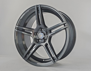 Rines de Aleación de Aluminio SYAC para Automóviles de Pasajeros, Estilo Clásico, 17x8.5 17x9.5 5*100, Color Gris Oscuro - Product Image 2